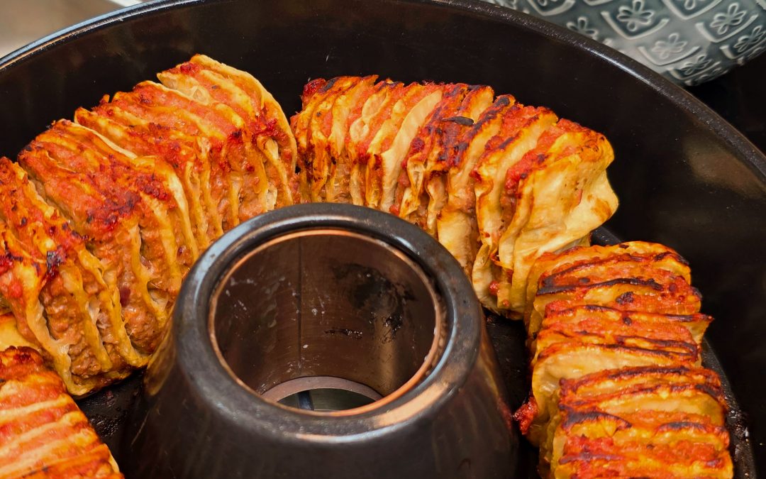 virale Wrap Kebab Spieße aus dem Omnia Campingbackofen