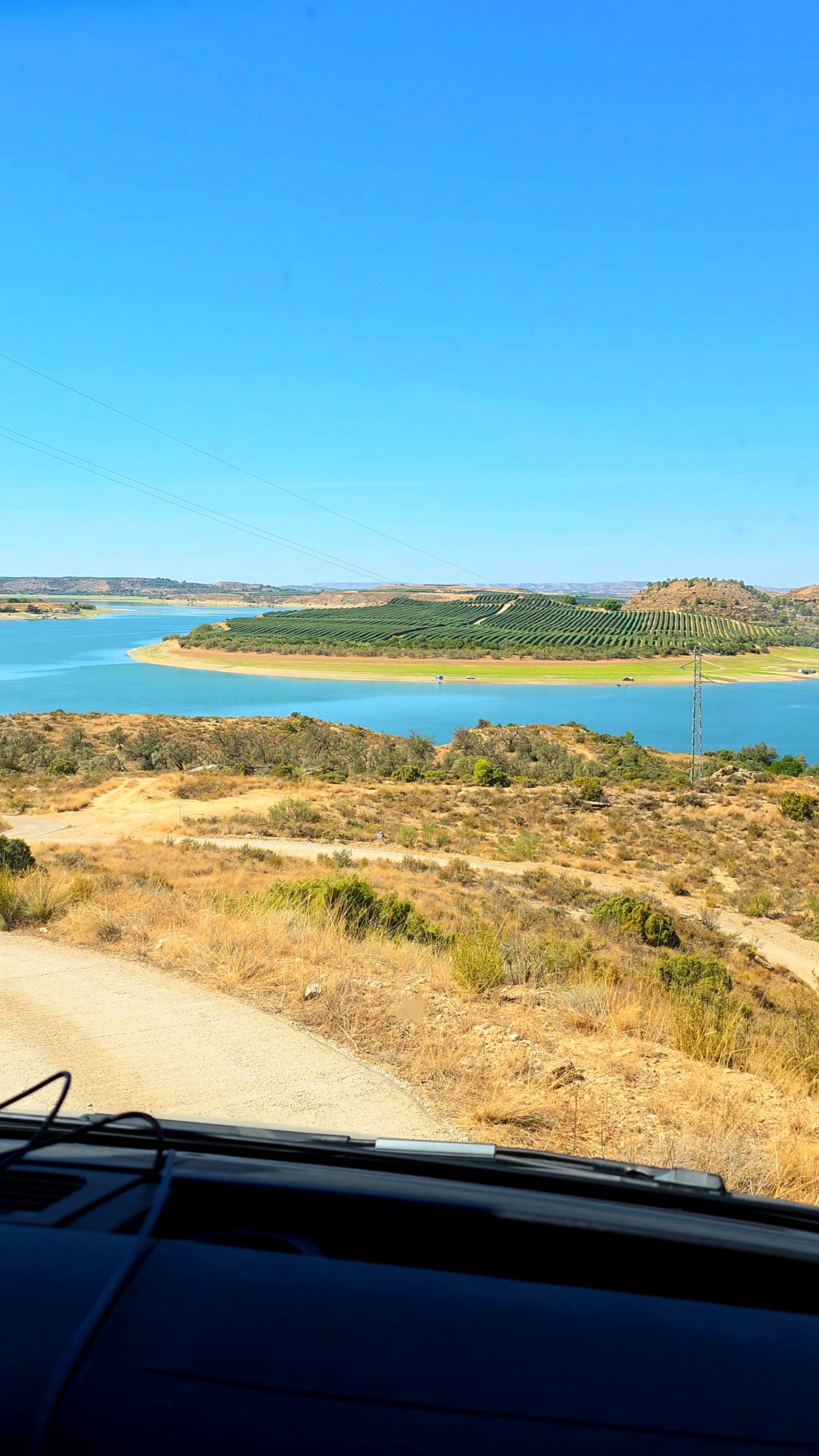 Blick über das Mar de Aragón bei Caspe