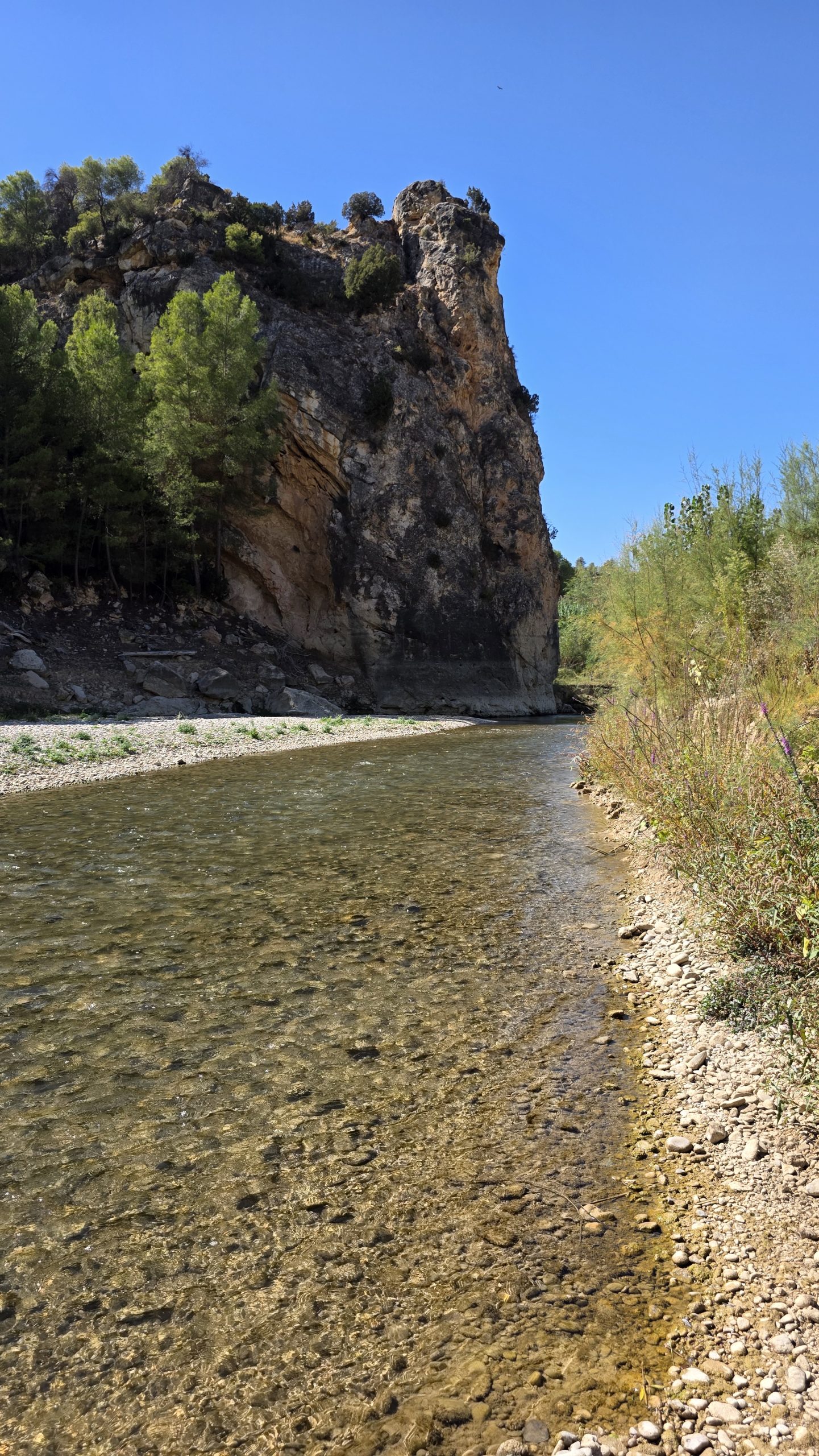Flusslandschaft bei Mas de las Matas