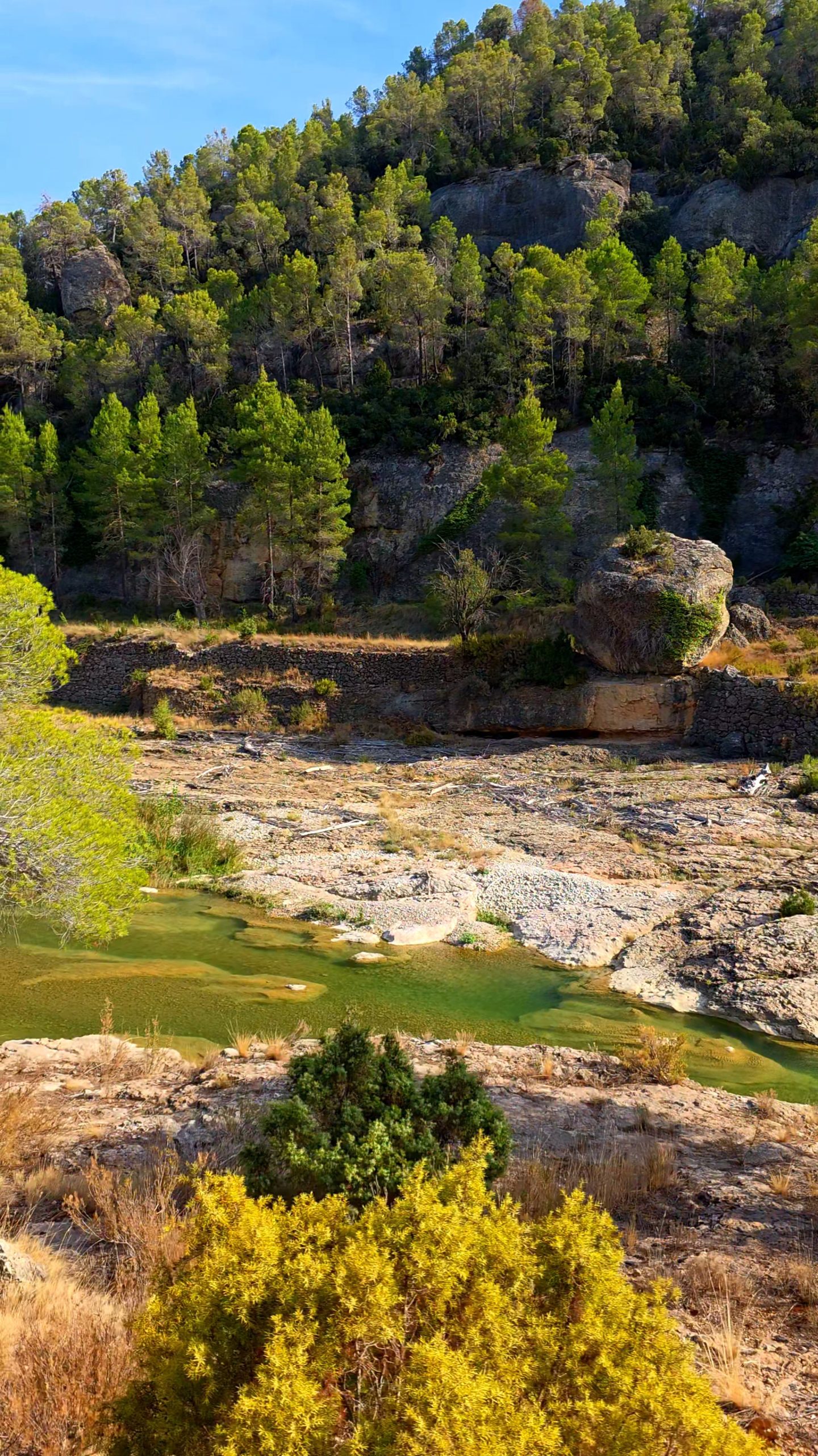 Badebereich am Río Bergantes