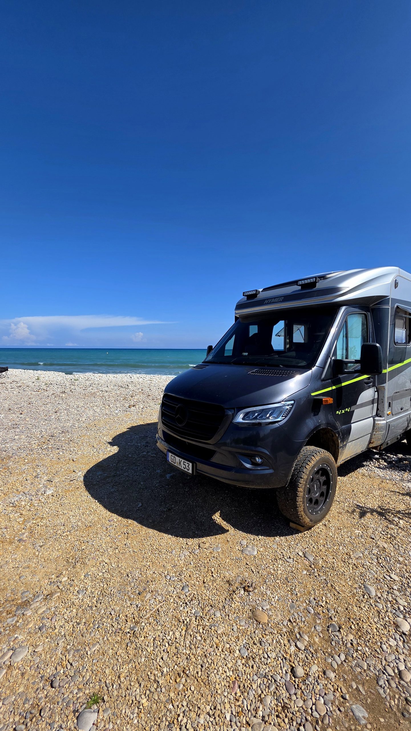 Küste und Strand bei Alcossebre an der spanischen Mittelmeerküste
