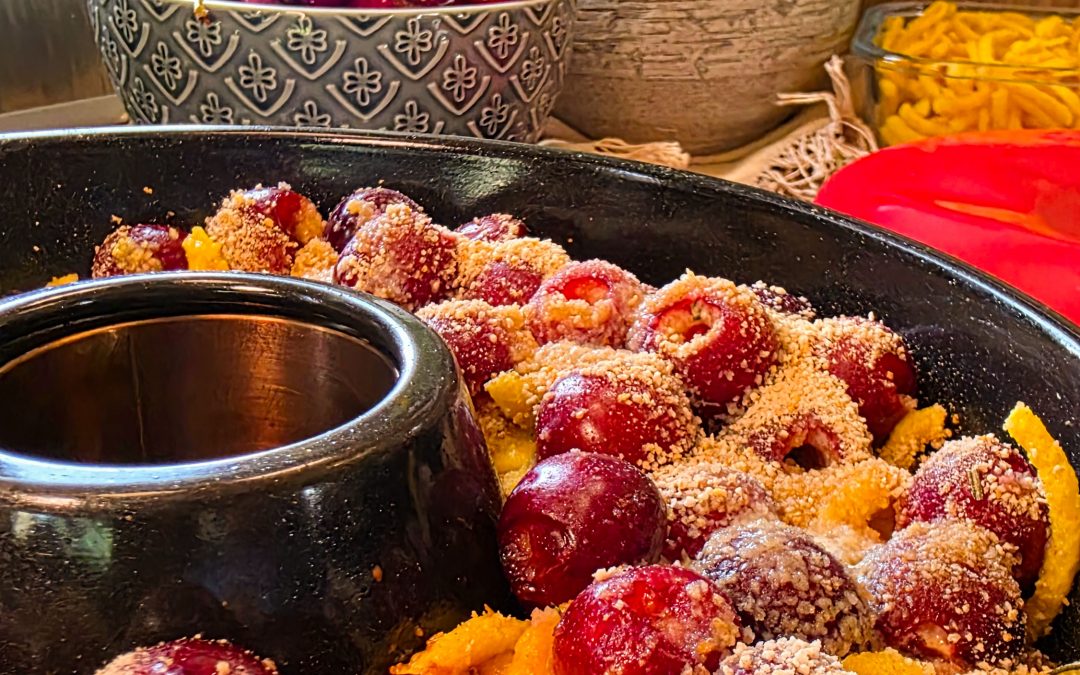 Kirsch-Rosmarin-Spätzle-Auflauf aus dem Omnia Campingbackofen