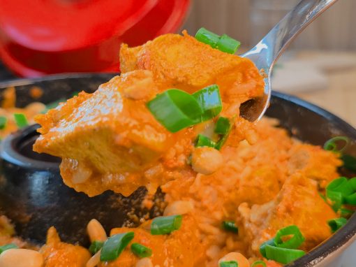 Butter Chicken aus dem Omnia Campingbackofen