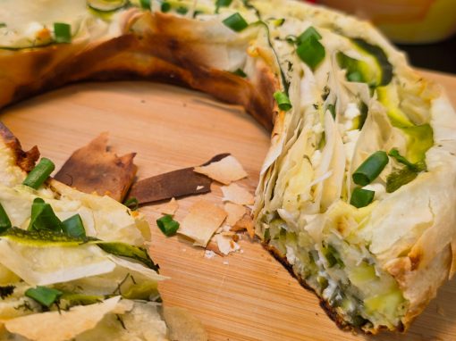 Zucchini-Feta-Börek aus dem Omnia Campingbackofen