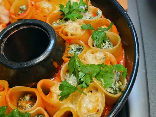 Cannelloni aus dem Omnia Campingbackofen