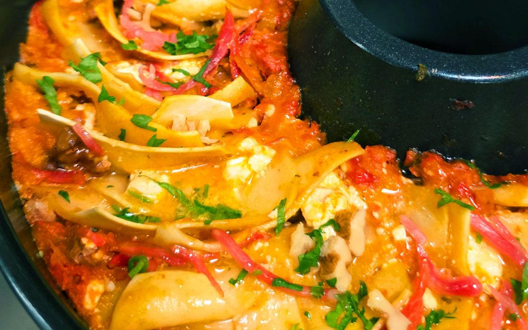 Kürbis Lasagne One Pot aus dem Roadbaker Campingbackofen