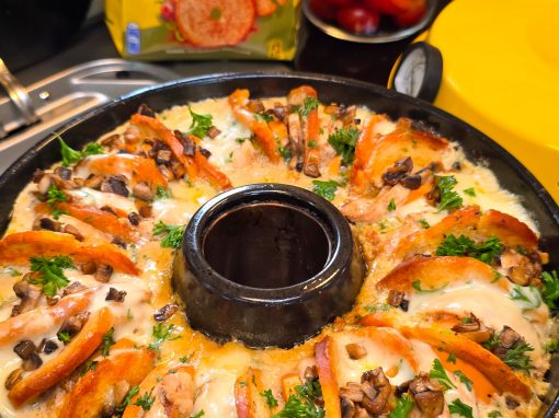 Tuc Rolls Auflauf aus dem Omnia Campingbackofen
