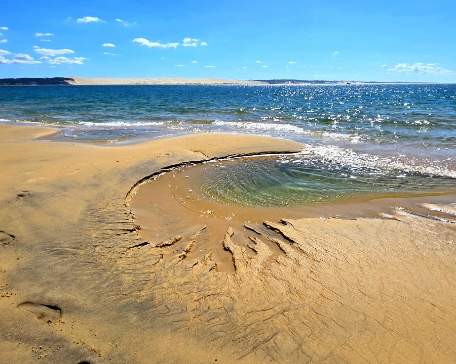 Dünen und Atlantik bei Cap Ferret in Frankreich