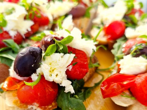 Sommerliches Caprese-Camping-Baguette Sommerliches Caprese-Camping-Baguette