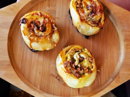 Feigen Schnecken aus dem Omnia Campingbackofen