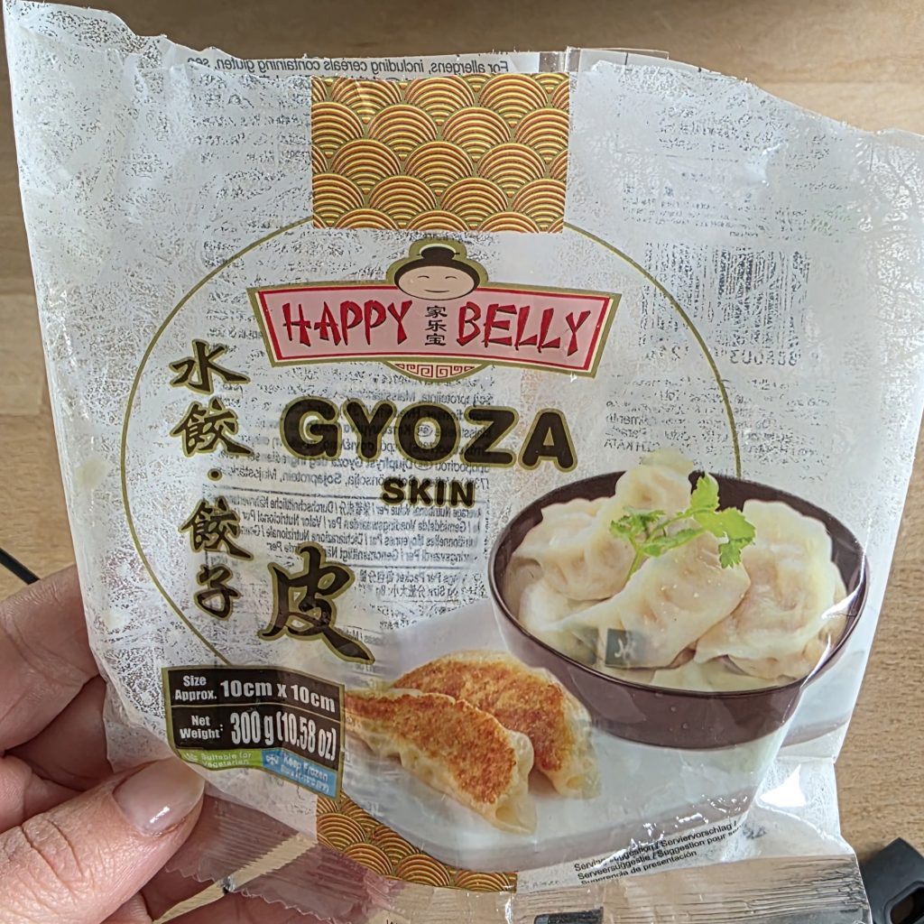 Gyoza Teigblätter als Beispiel welche wir verwendet haben