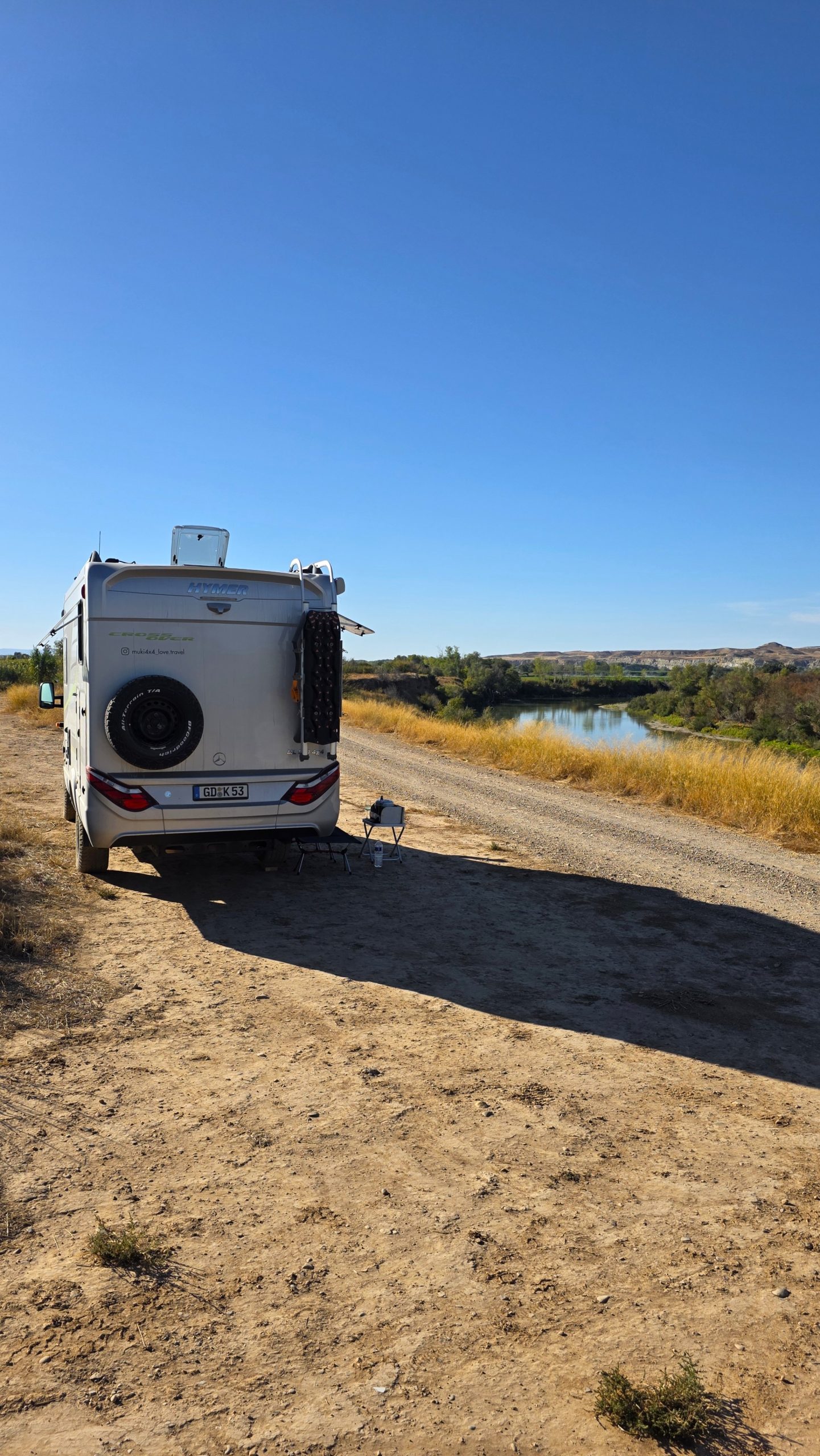 Naturplatz am Ebro bei Alagón in Aragón