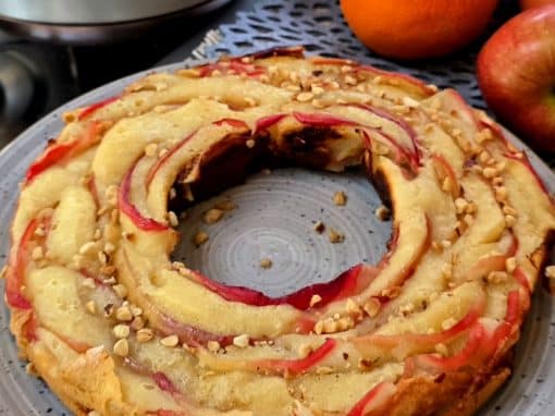 Apfelrosen-Tarte aus dem Omnia Campingbackofen