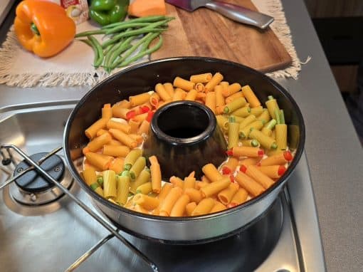 Bunte Gemüse-Rigatoni aus dem Omnia