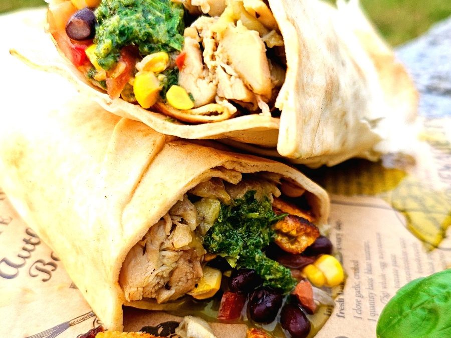 Chicken Tortilla Wrap / Dutch oven / Big GreenEGG