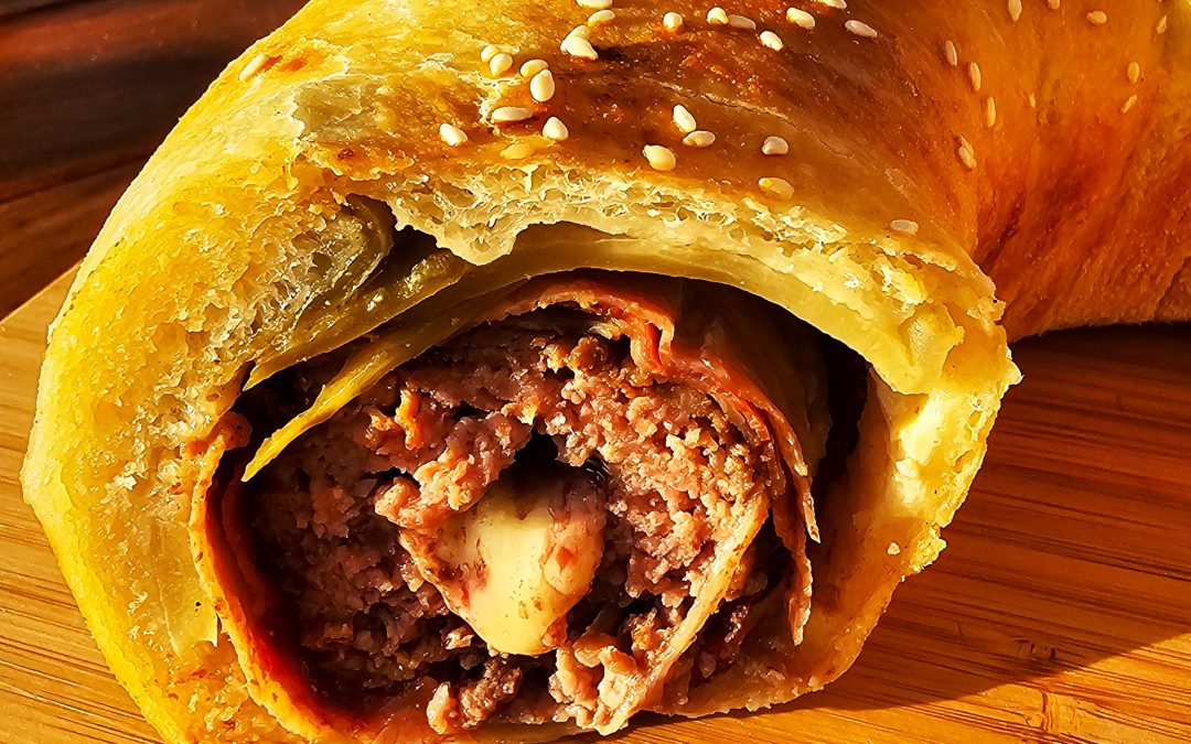 Donut Burger aus dem Omnia Campingbackofen