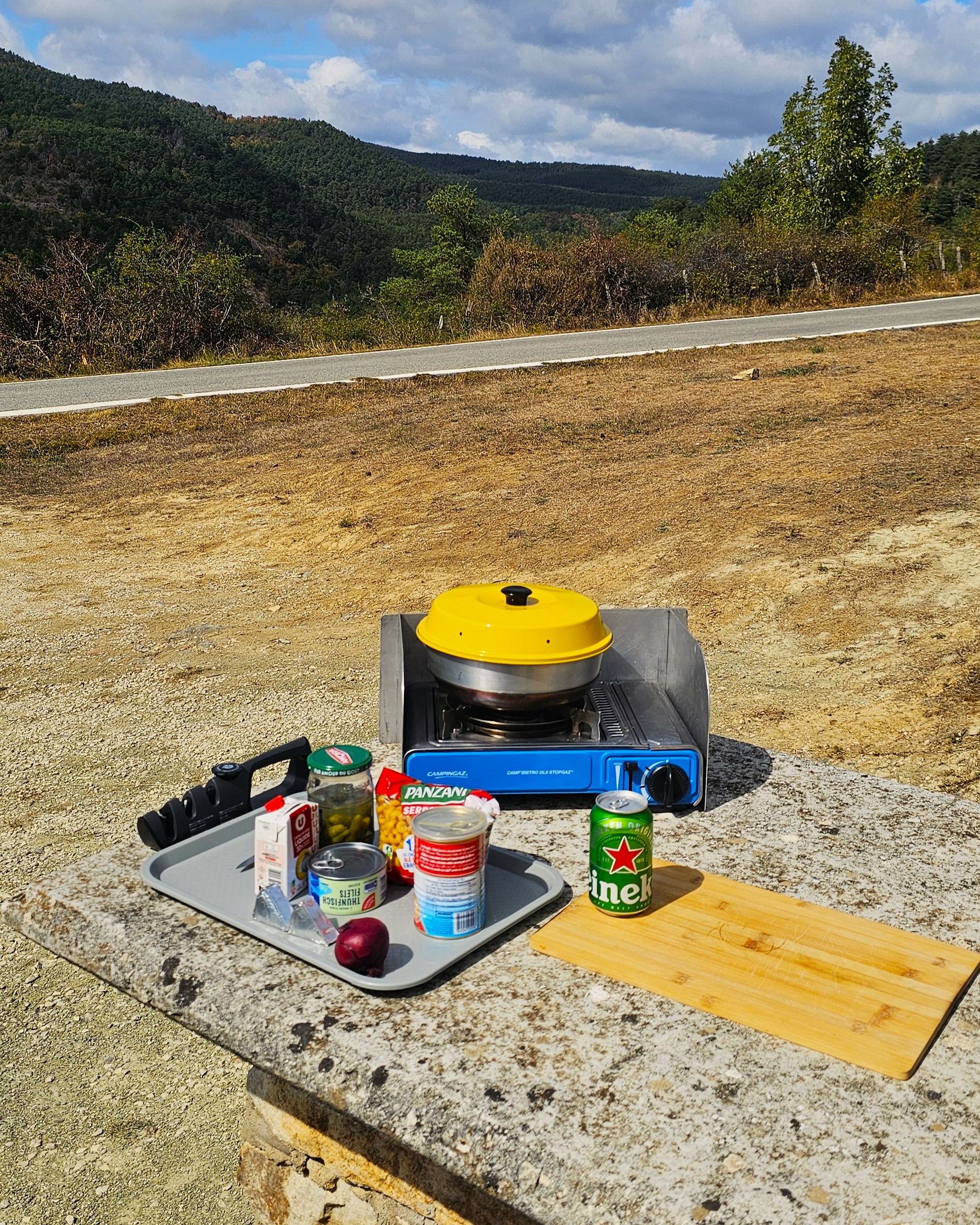 Kochen im Wohnmobil während unserer Frankreichreise