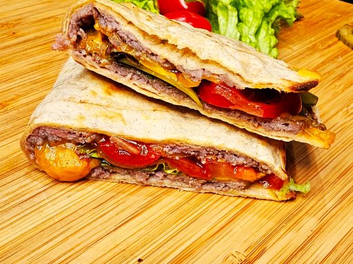 Tortilla Smash Burger aus dem Toaster Tortilla Smash Burger aus dem Toaster