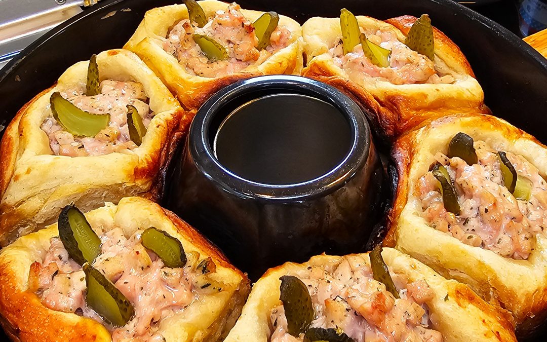 Weißwurst Snack aus dem Omina Campingbackofen